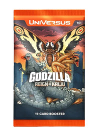 UniVersus CCG: Godzilla: Reign of Kaiju Booster Display Box, 24 Packs of 11 Cards, English