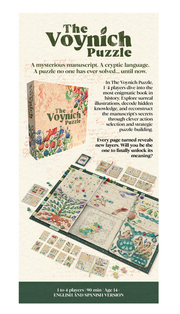 The Voynich Puzzle Board Game, Gamefound English Edition