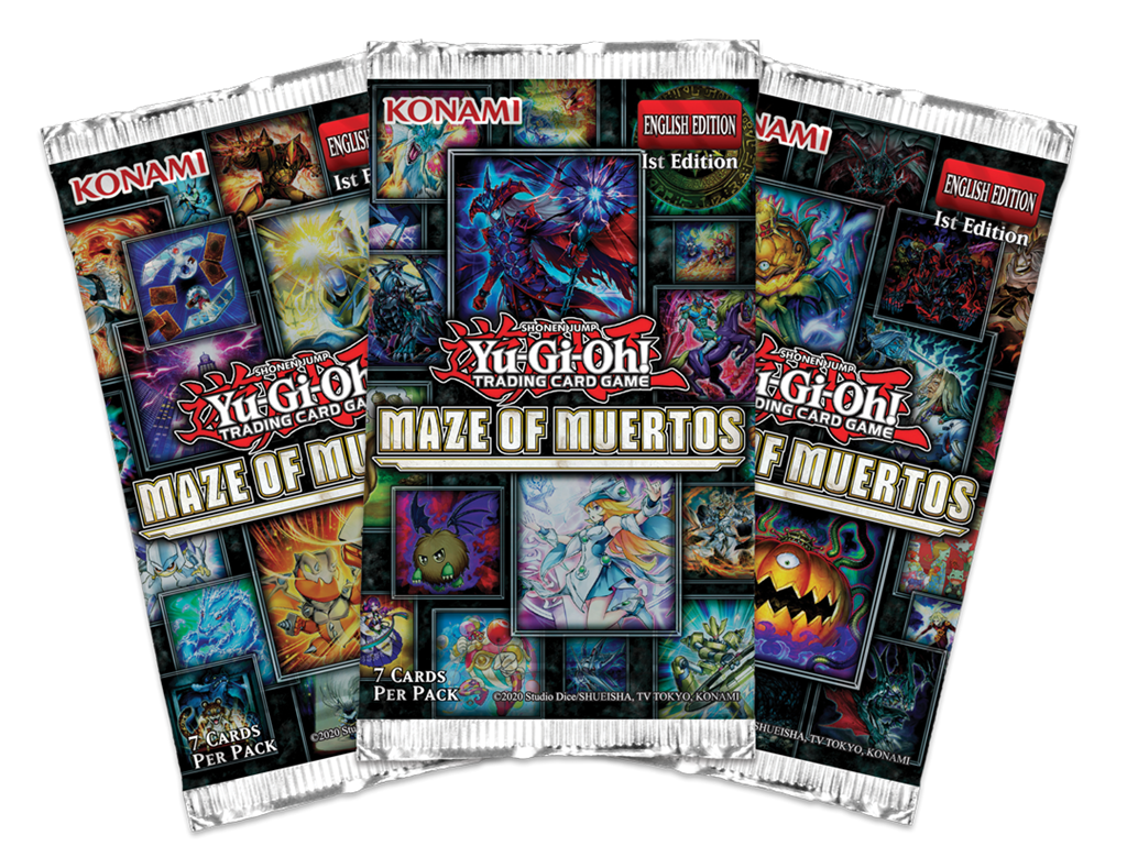 Yu-Gi-Oh Maze of Muertos Booster Pack of 7 cards, English Edition
