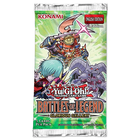 Yu-Gi-Oh Battles of Legend: Glorious Gallery Booster Pack of 5 cards, English Edition