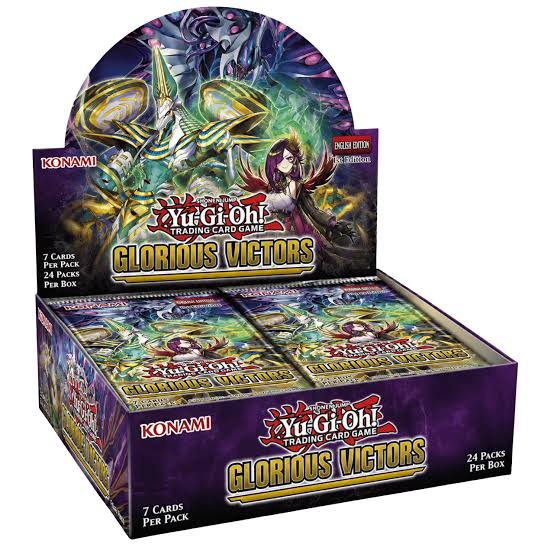 Yu-Gi-Oh Glorious Victors Booster Display, 24 Packs of 7 Cards, English